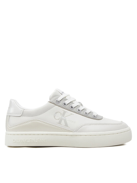Calvin Klein Jeans Сникърси Classic Cupsole Low Lace Lth Ml YW0YW01527 Бял за Жени цена