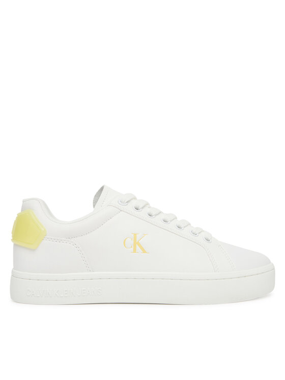 Calvin Klein Jeans Сникърси Classic Cupsole Ru Patch Lth Wn YW0YW01845 Бял за Мъже цена