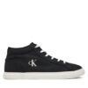 Calvin Klein Jeans Сникърси Ess Vulc Mid Mg Canvas YM0YM01210 Черен за Мъже цена