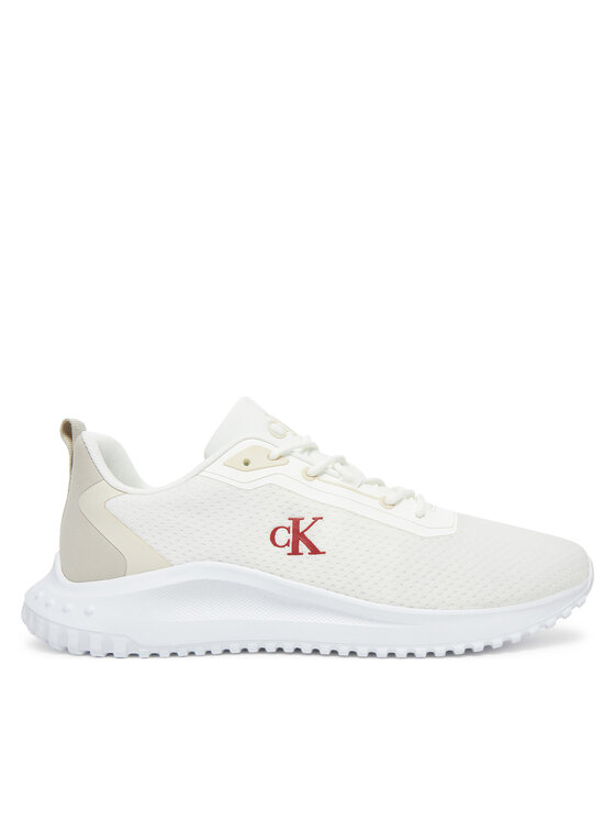 Calvin Klein Jeans Сникърси Eva Runner Mix Mesh YM0YM01285 Бял за Мъже цена