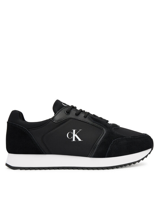 Calvin Klein Jeans Сникърси Runner Laceup Sock Mg Nylon Mix YW0YW01644 Черен за Мъже цена