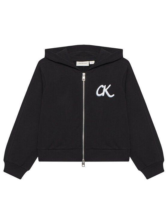 Calvin Klein Jeans Суитшърт IG0IG02969 D Черен Regular Fit за Момичета цена