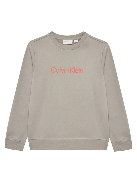 Calvin Klein Jeans Суитшърт Inst Logo IU0IU00680 D Сив Regular Fit за Бебета цена