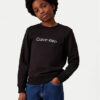 Calvin Klein Jeans Суитшърт Inst Logo IU0IU00680 D Черен Regular Fit за Бебета цена