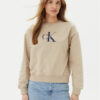 Calvin Klein Jeans Суитшърт LV047B234G Бежов Relaxed Fit за Жени цена