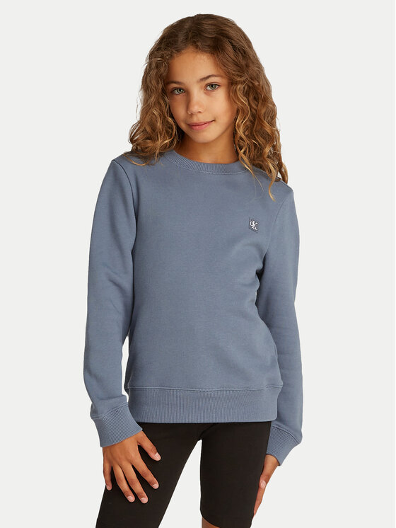 Calvin Klein Jeans Суитшърт Mono Mini Badge IU0IU00570 Сив Regular Fit за Бебета цена