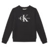 Calvin Klein Jeans Суитшърт Monogram IU0IU00675 D Черен Regular Fit цвят на ниска цена