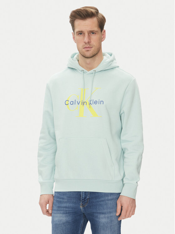 Calvin Klein Jeans Суитшърт Monologo LV040BM800 Зелен Regular Fit за Мъже цена