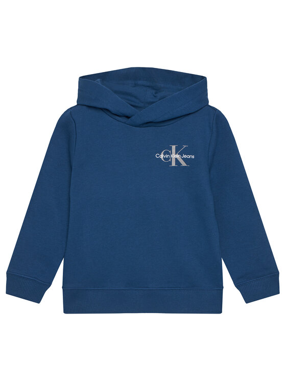 Calvin Klein Jeans Суитшърт Small Monogram IU0IU00266 M Син Regular Fit за Бебета цена