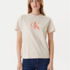 Calvin Klein Jeans Тишърт Hero Classic LV047B865G Бежов Regular Fit за Жени цена