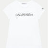 Calvin Klein Jeans Тишърт IG0IG00380 Бял Regular Fit за Момичета цена