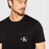 Calvin Klein Jeans Тишърт J30J320936 Черен Slim Fit цвят на ниска цена