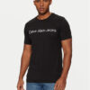Calvin Klein Jeans Тишърт J30J322552 Черен Slim Fit за Мъже цена