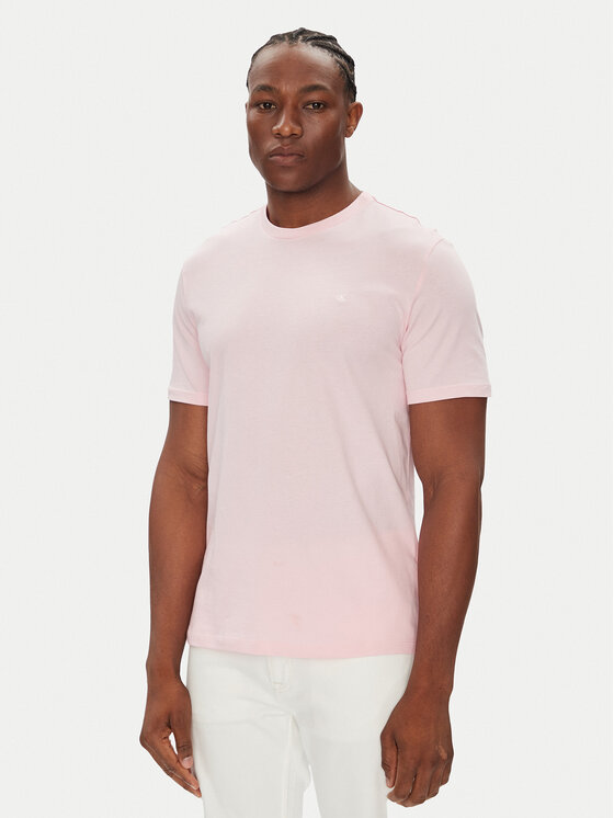 Calvin Klein Jeans Тишърт LV040HM265 Розов Regular Fit за Мъже цена