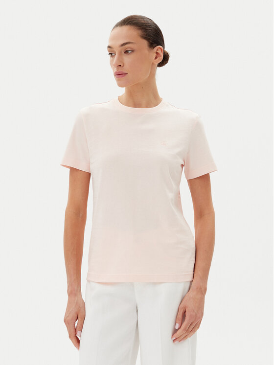 Calvin Klein Jeans Тишърт LV047B224G Розов Regular Fit за Жени цена
