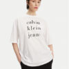 Calvin Klein Jeans Тишърт LV047B827G Бял Relaxed Fit за Жени цена