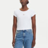 Calvin Klein Jeans Тишърт LV047C200G Бял Slim Fit за Жени цена