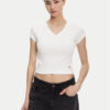 Calvin Klein Jeans Тишърт LV047C910G Бял Regular Fit за Жени цена