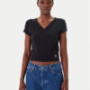 Calvin Klein Jeans Тишърт LV047C910G Черен Regular Fit за Жени цена
