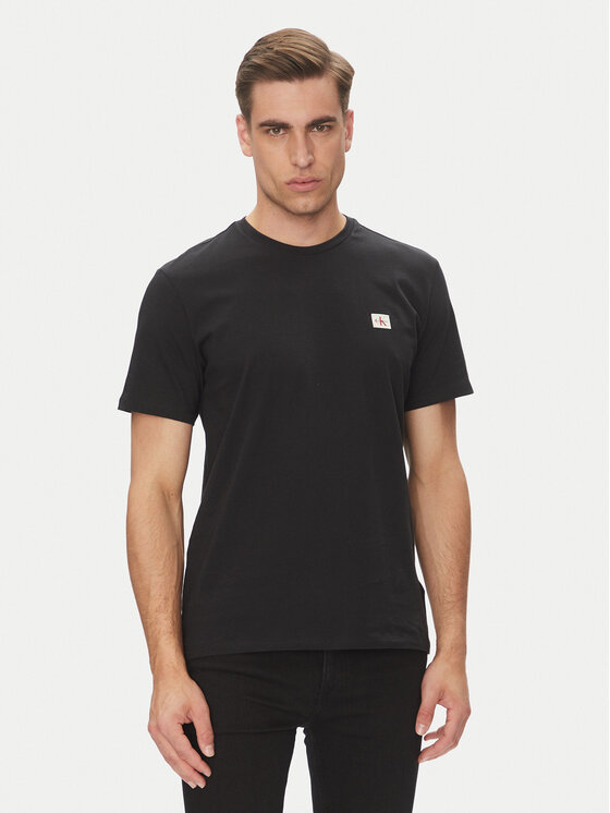 Calvin Klein Jeans Тишърт LV04RC272G Черен Regular Fit за Мъже цена