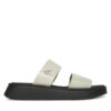 Calvin Klein Jeans Чехли Sandal Slide Double Strap YW0YW01694 Бял цвят на ниска цена