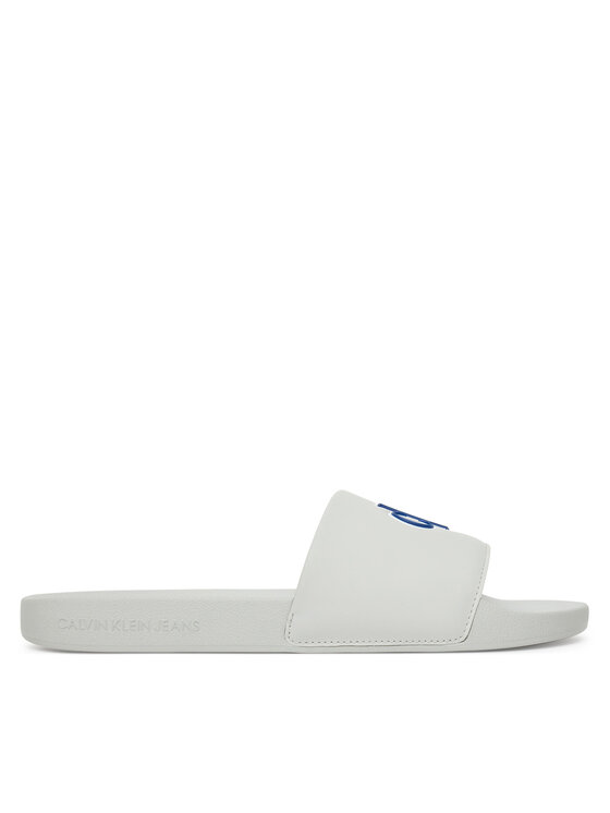 Calvin Klein Jeans Чехли Slide Jelly Mono Pu YM0YM01281 Сив за Мъже цена
