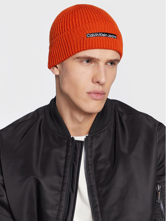 Calvin Klein Jeans Шапка Institutional K50K509895 Оранжев за Мъже цена
