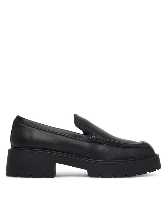 Calvin Klein Jeans лоуфъри с дебела подметка Chunky Cupsole Ru Patch Lth YW0YW01862 Черен за Жени цена
