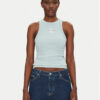 Calvin Klein Jeans топ Monologo J20J225301 Син Slim Fit за Жени цена