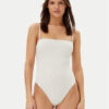Calvin Klein Swimwear Бански костюм KW0KW02709 Бежов за Жени цена