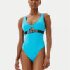 Calvin Klein Swimwear Бански костюм KW0KW02746 Син за Жени цена