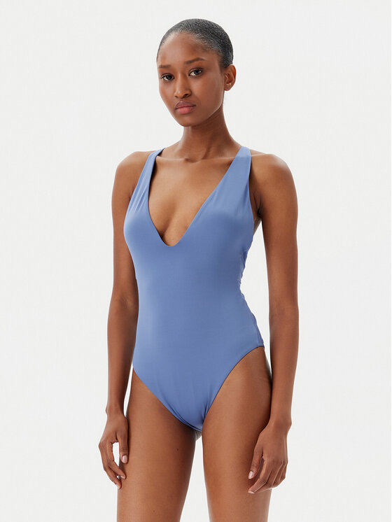 Calvin Klein Swimwear Бански костюм KW0KW02798 Син за Жени цена