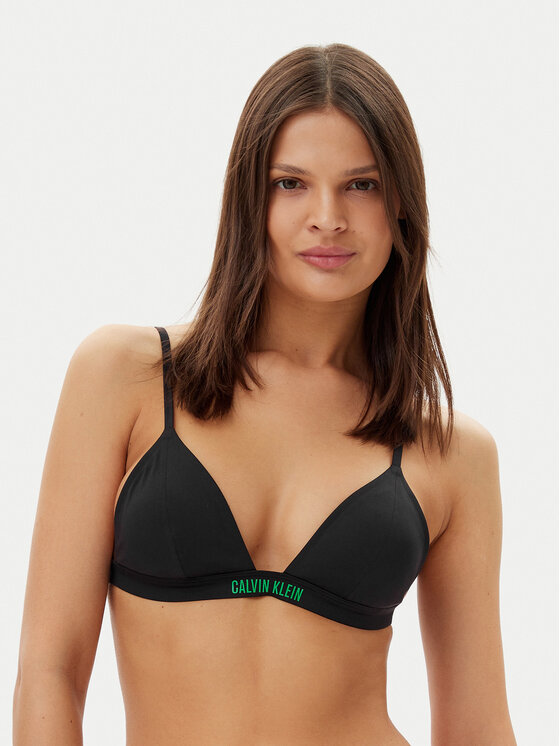 Calvin Klein Swimwear Горнище на бански KW0KW02785 Черен за Жени цена