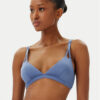 Calvin Klein Swimwear Горнище на бански KW0KW02793 Син за Жени цена