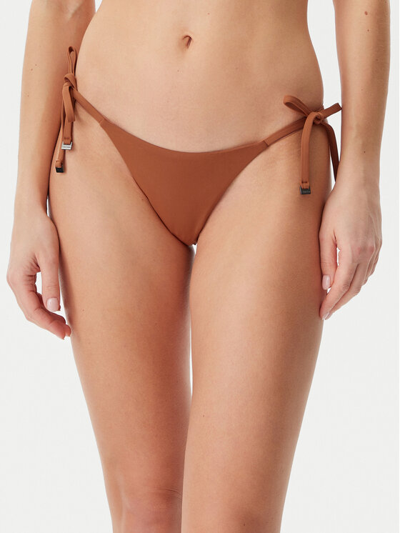 Calvin Klein Swimwear Долнище на бански KW0KW02704 Кафяв за Жени цена