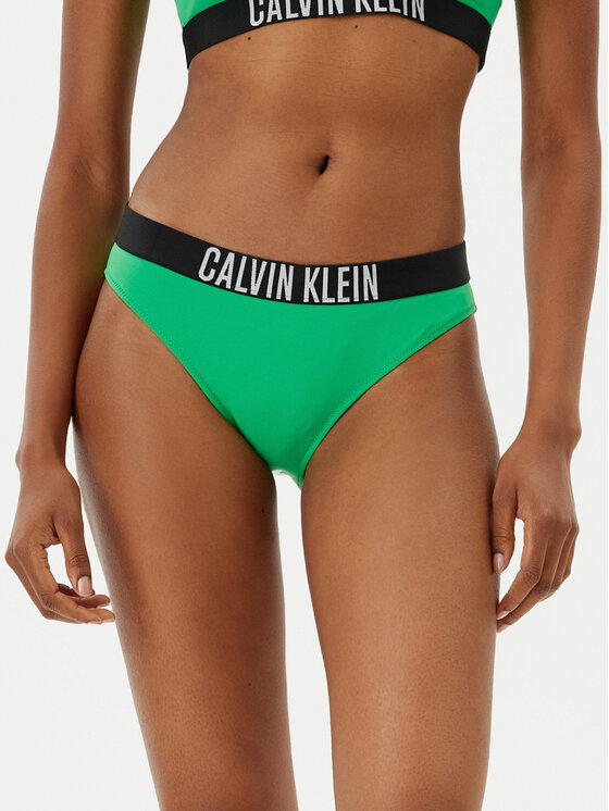 Calvin Klein Swimwear Долнище на бански KW0KW02856 Зелен за Жени цена