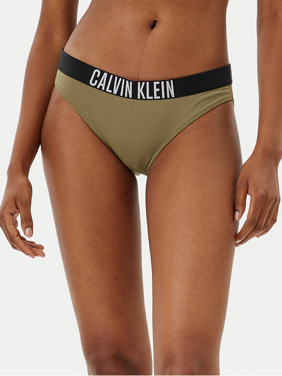 Calvin Klein Swimwear Долнище на бански KW0KW02856 Зелен за Жени цена