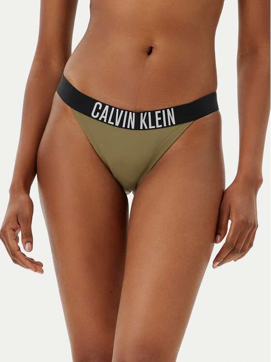 Calvin Klein Swimwear Долнище на бански KW0KW02857 Зелен за Жени цена