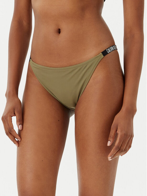 Calvin Klein Swimwear Долнище на бански KW0KW02891 Зелен за Жени цена