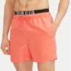 Calvin Klein Swimwear Плувни шорти KM0KM01093 Розов Regular Fit за Мъже цена