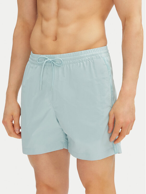 Calvin Klein Swimwear Плувни шорти KM0KM01109 Син Regular Fit за Мъже цена
