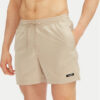 Calvin Klein Swimwear Плувни шорти KM0KM01111 Бежов Regular Fit цвят на ниска цена