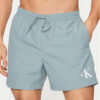 Calvin Klein Swimwear Плувни шорти KM0KM01161 Светлосиньо Regular Fit за Мъже цена