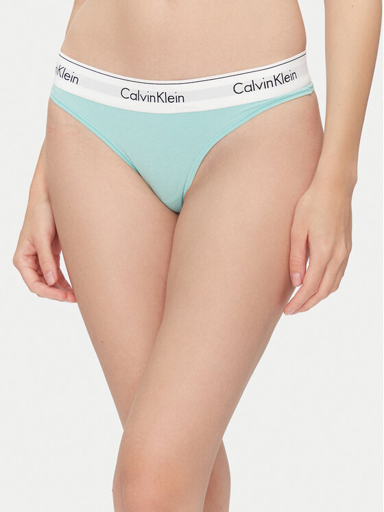 Calvin Klein Underwear Бикини тип прашка 0000F3786E Зелен за Жени цена