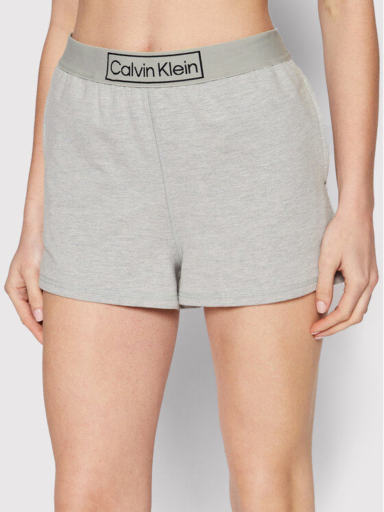 Calvin Klein Underwear Пижамени шорти 000QS6799E Сив Regular Fit за Жени цена
