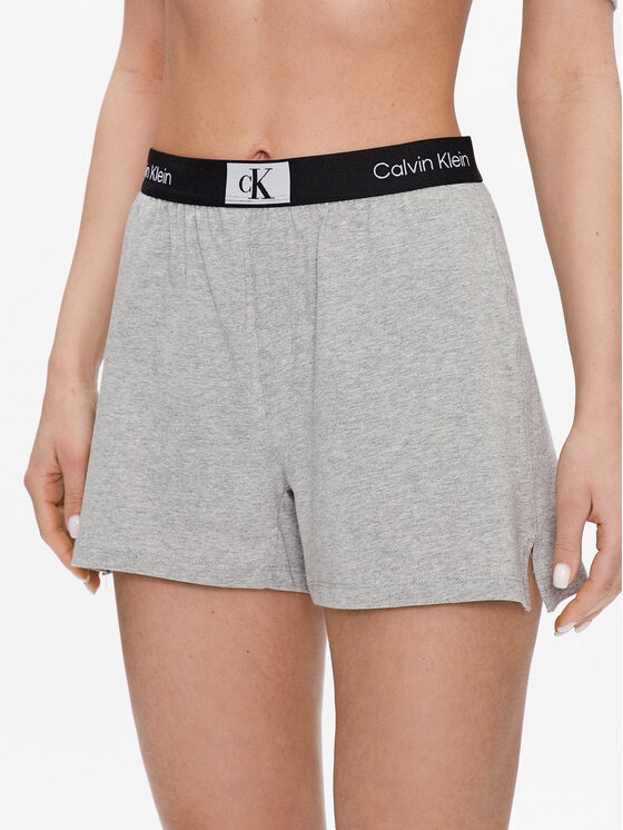 Calvin Klein Underwear Пижамени шорти 000QS6947E Сив Regular Fit за Жени цена
