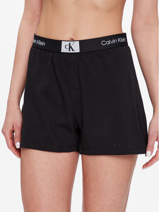 Calvin Klein Underwear Пижамени шорти 000QS6947E Черен Regular Fit за Жени цена