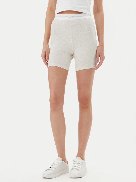 Calvin Klein Underwear Пижамени шорти 000QS7216E Бежов Slim Fit за Жени цена