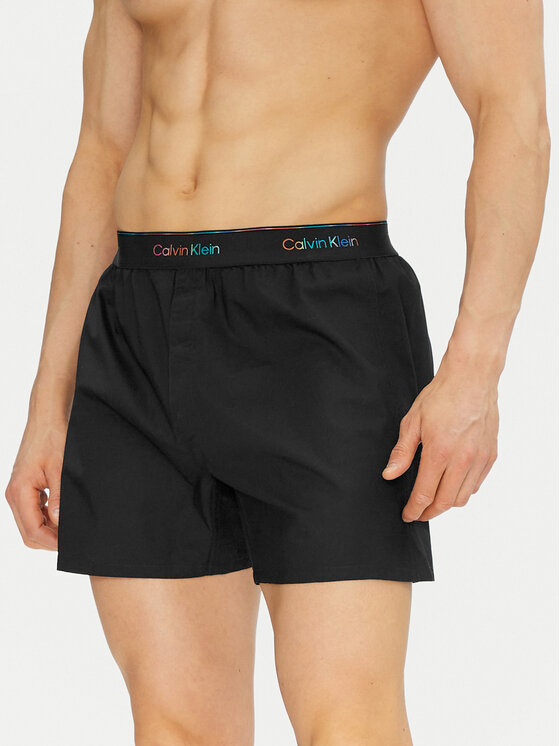 Calvin Klein Underwear Пижамени шорти LV00NM2879 Черен Regular Fit за Мъже цена