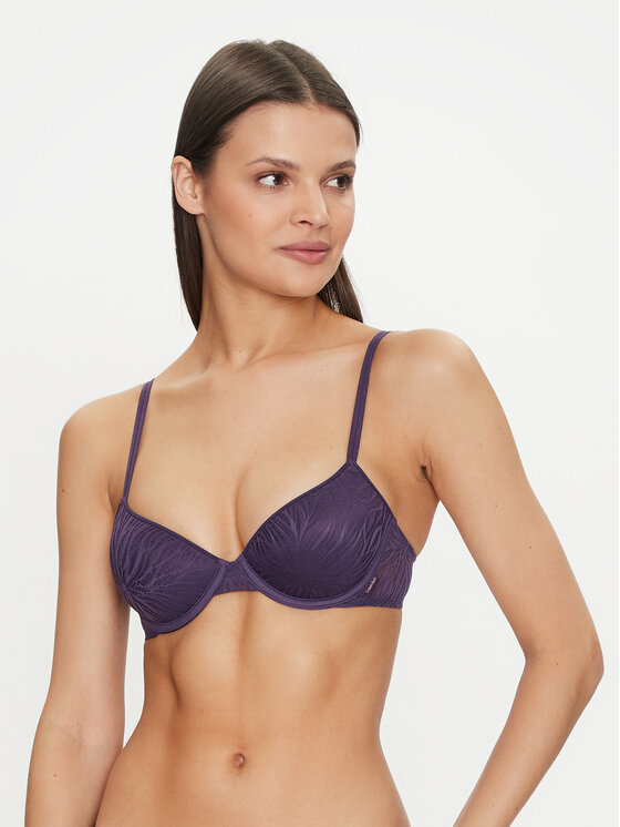 Calvin Klein Underwear Сутиен с банели 000QF6875E Виолетов за Жени цена